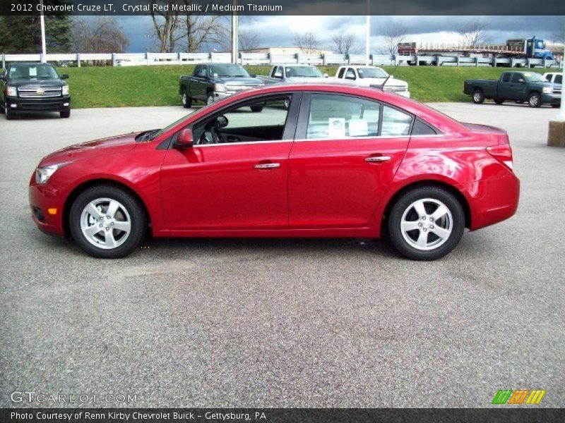 Crystal Red Metallic / Medium Titanium 2012 Chevrolet Cruze LT