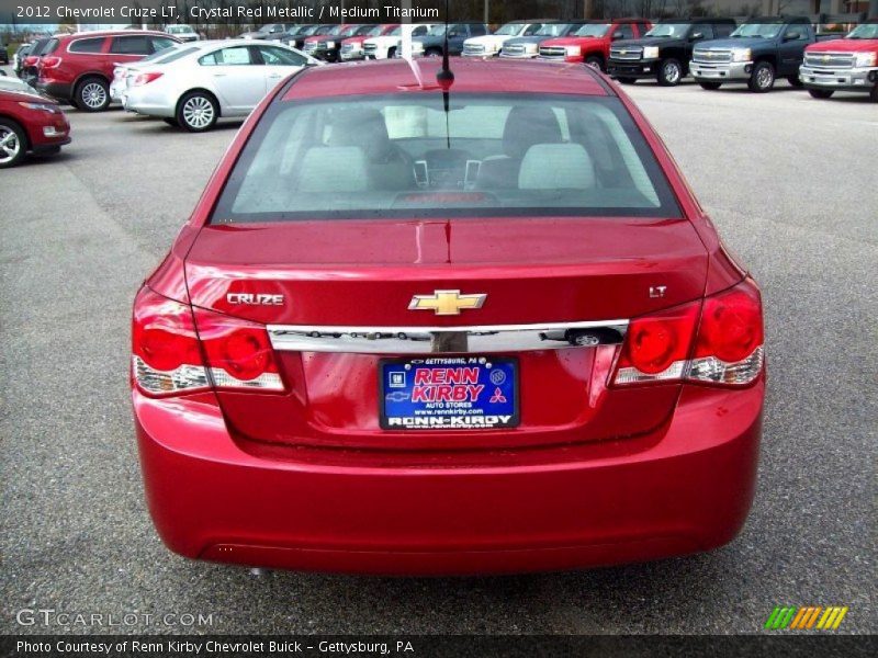 Crystal Red Metallic / Medium Titanium 2012 Chevrolet Cruze LT