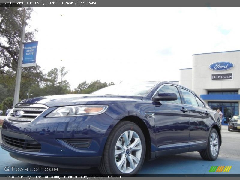 Dark Blue Pearl / Light Stone 2012 Ford Taurus SEL