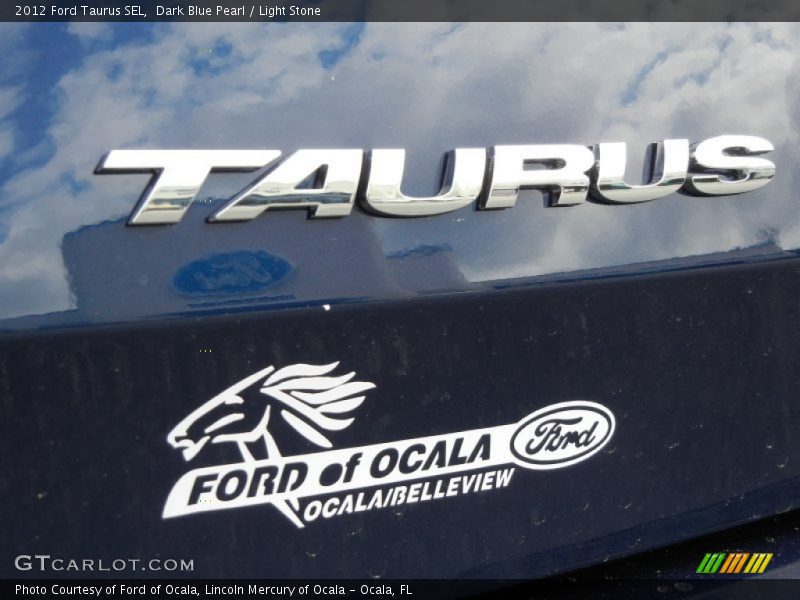 Dark Blue Pearl / Light Stone 2012 Ford Taurus SEL