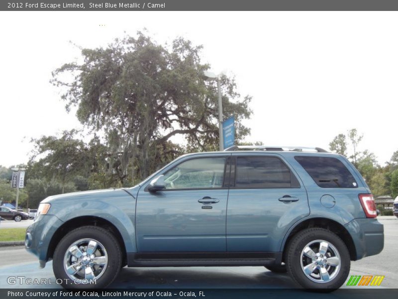 Steel Blue Metallic / Camel 2012 Ford Escape Limited