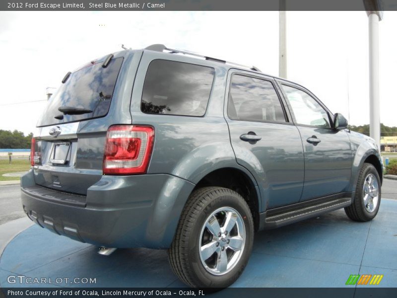 Steel Blue Metallic / Camel 2012 Ford Escape Limited