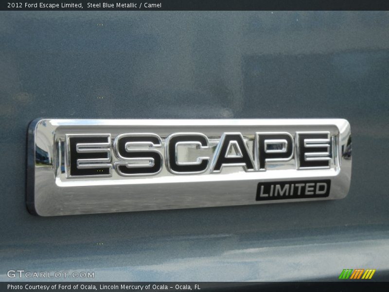 Steel Blue Metallic / Camel 2012 Ford Escape Limited