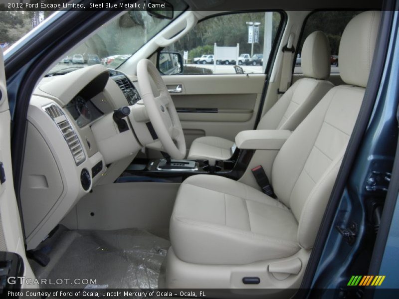 Steel Blue Metallic / Camel 2012 Ford Escape Limited