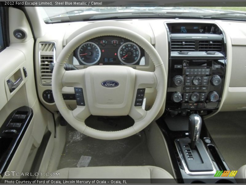 Steel Blue Metallic / Camel 2012 Ford Escape Limited