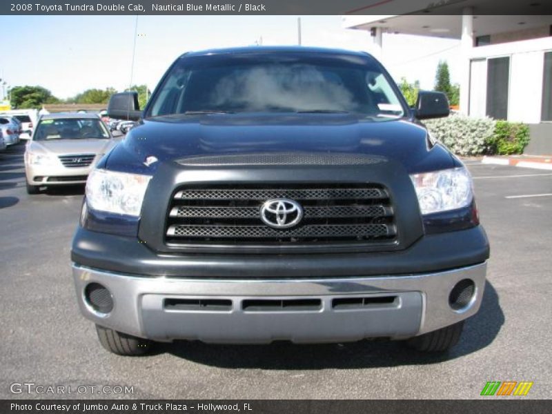 Nautical Blue Metallic / Black 2008 Toyota Tundra Double Cab