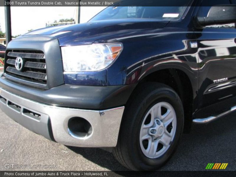 Nautical Blue Metallic / Black 2008 Toyota Tundra Double Cab