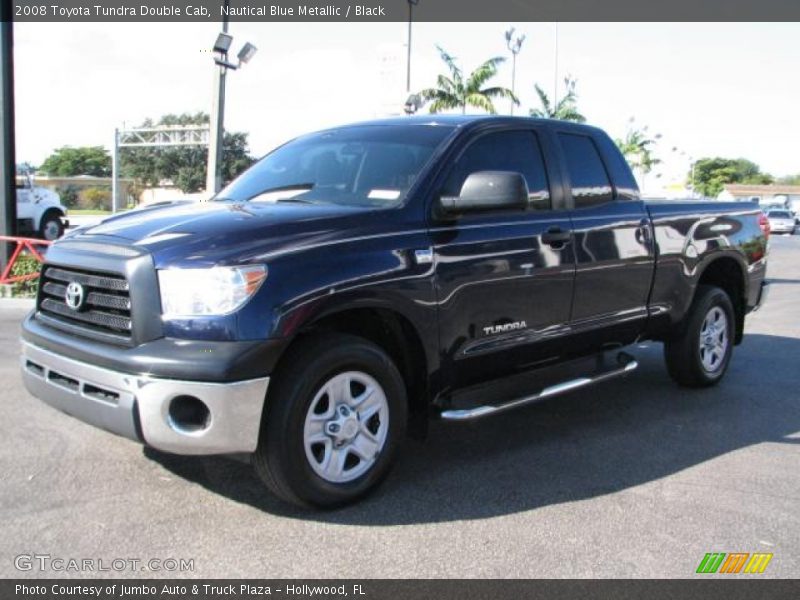 Nautical Blue Metallic / Black 2008 Toyota Tundra Double Cab