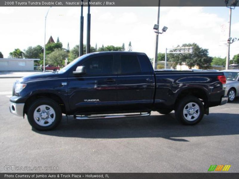 Nautical Blue Metallic / Black 2008 Toyota Tundra Double Cab