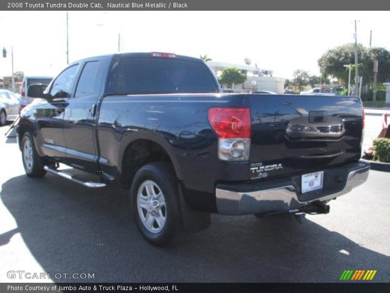 Nautical Blue Metallic / Black 2008 Toyota Tundra Double Cab