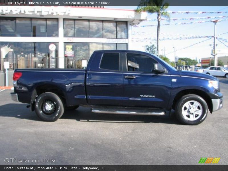 Nautical Blue Metallic / Black 2008 Toyota Tundra Double Cab