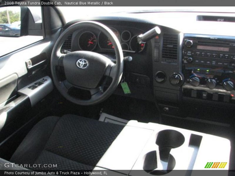 Nautical Blue Metallic / Black 2008 Toyota Tundra Double Cab