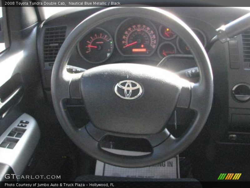 Nautical Blue Metallic / Black 2008 Toyota Tundra Double Cab