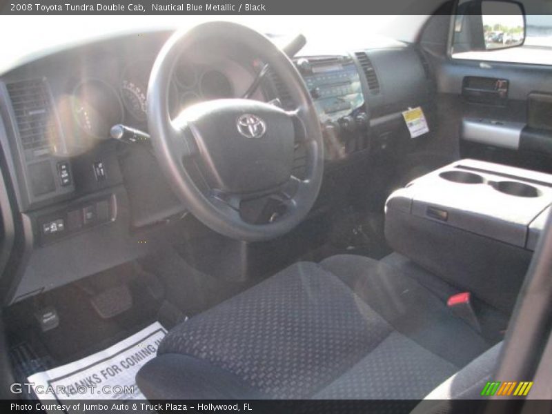Nautical Blue Metallic / Black 2008 Toyota Tundra Double Cab