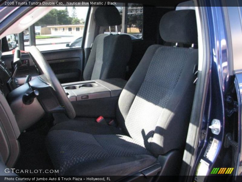 Nautical Blue Metallic / Black 2008 Toyota Tundra Double Cab