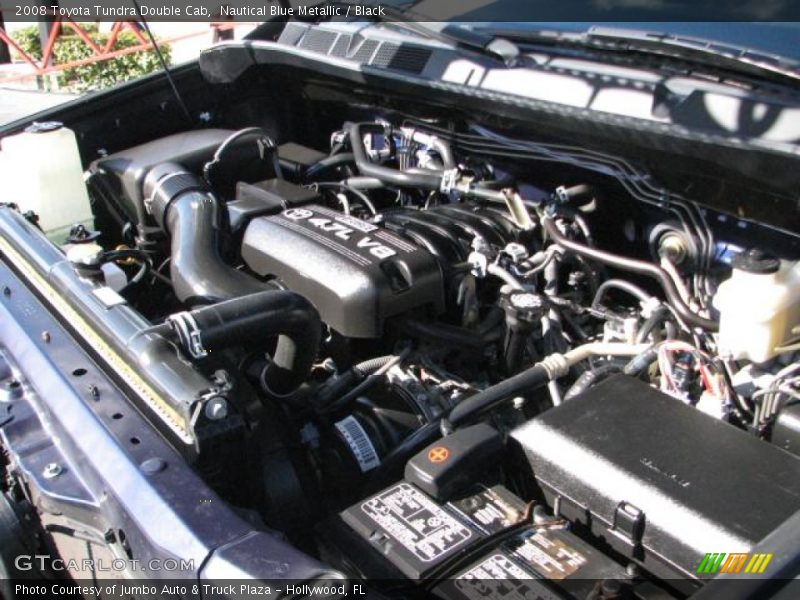 Nautical Blue Metallic / Black 2008 Toyota Tundra Double Cab