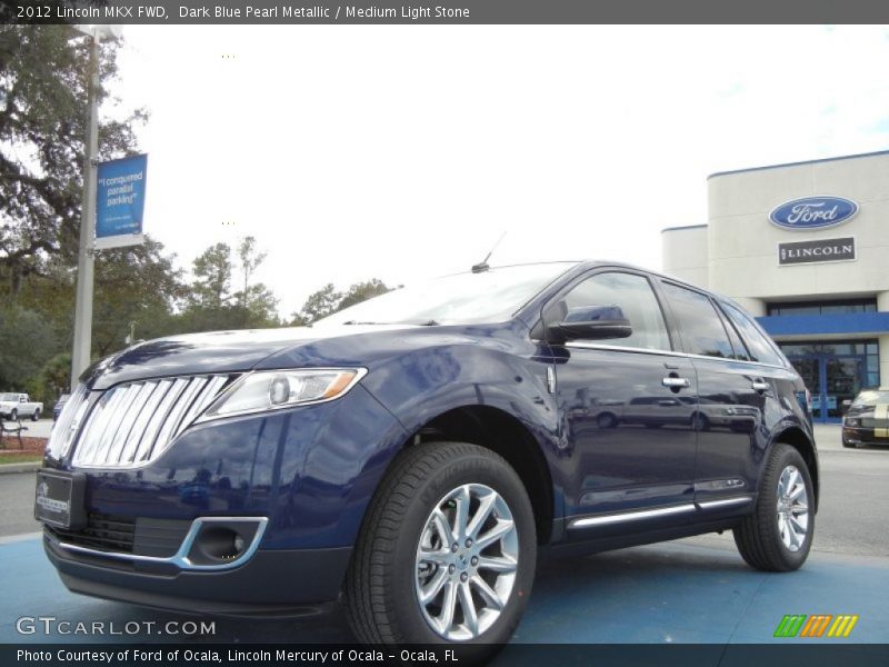 Dark Blue Pearl Metallic / Medium Light Stone 2012 Lincoln MKX FWD