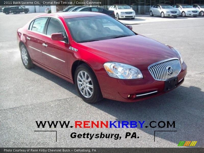 Crystal Red Tintcoat / Cocoa/Cashmere 2011 Buick Lucerne CXL
