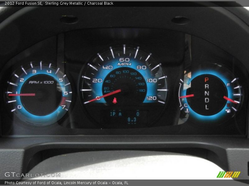 Sterling Grey Metallic / Charcoal Black 2012 Ford Fusion SE