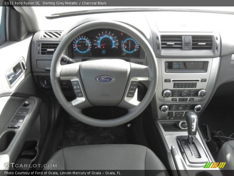 Sterling Grey Metallic / Charcoal Black 2012 Ford Fusion SE