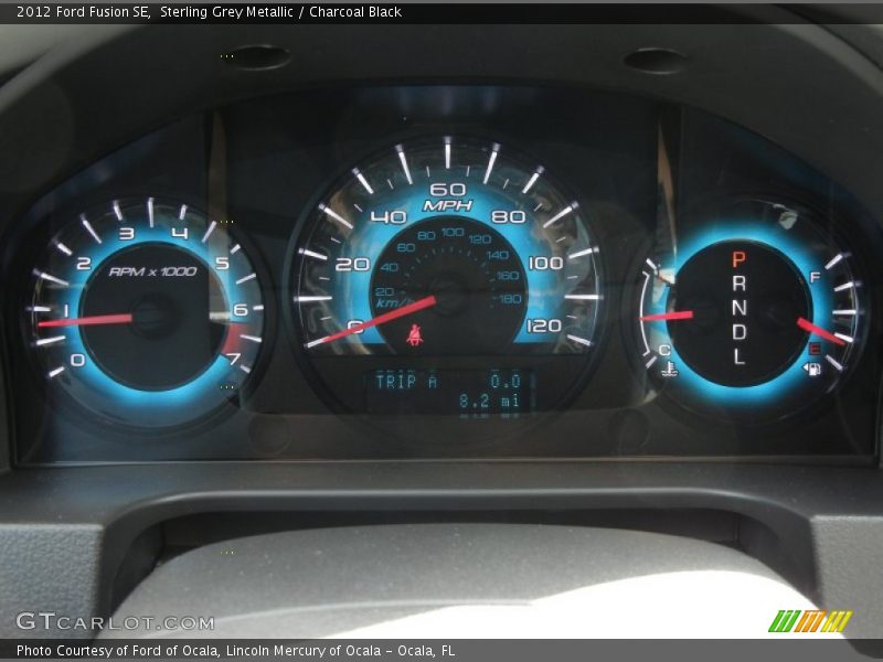 Sterling Grey Metallic / Charcoal Black 2012 Ford Fusion SE