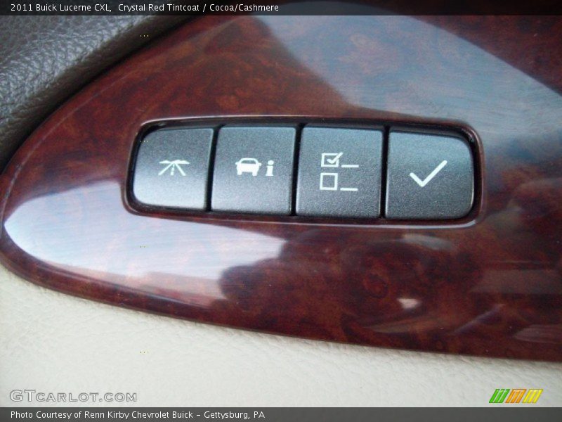 Crystal Red Tintcoat / Cocoa/Cashmere 2011 Buick Lucerne CXL