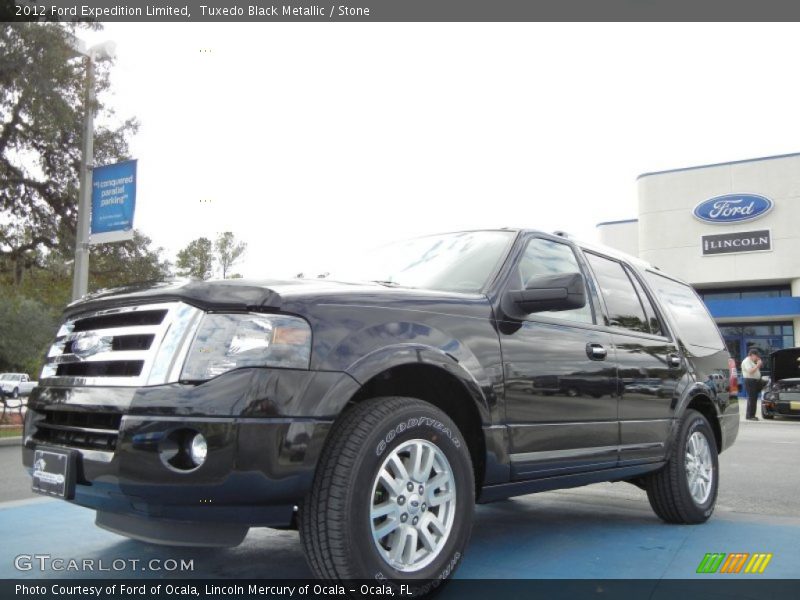 Tuxedo Black Metallic / Stone 2012 Ford Expedition Limited
