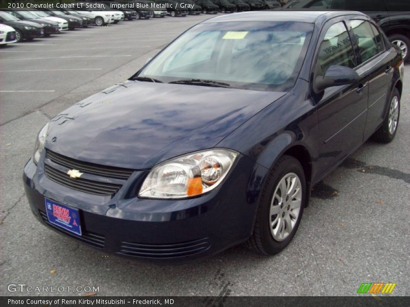 Imperial Blue Metallic / Gray 2010 Chevrolet Cobalt LT Sedan