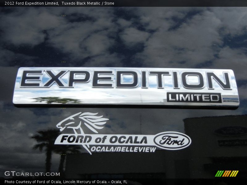Tuxedo Black Metallic / Stone 2012 Ford Expedition Limited
