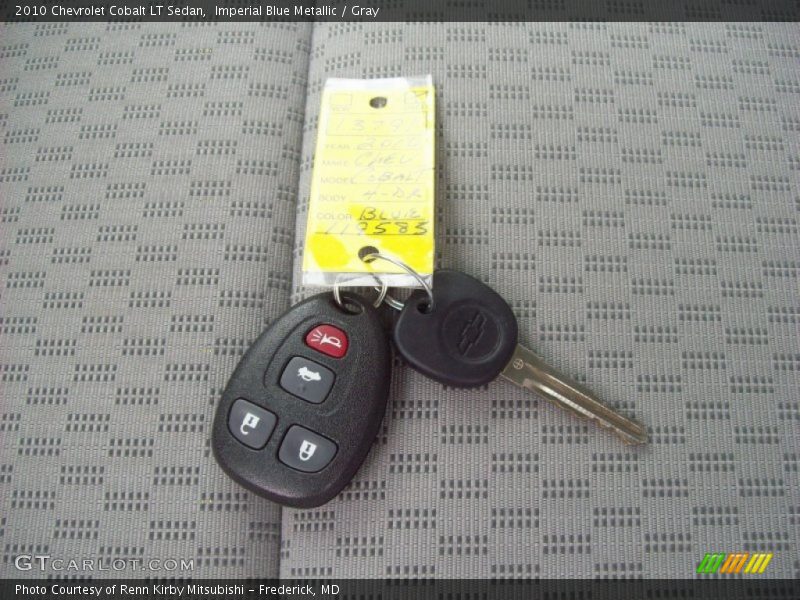 Imperial Blue Metallic / Gray 2010 Chevrolet Cobalt LT Sedan