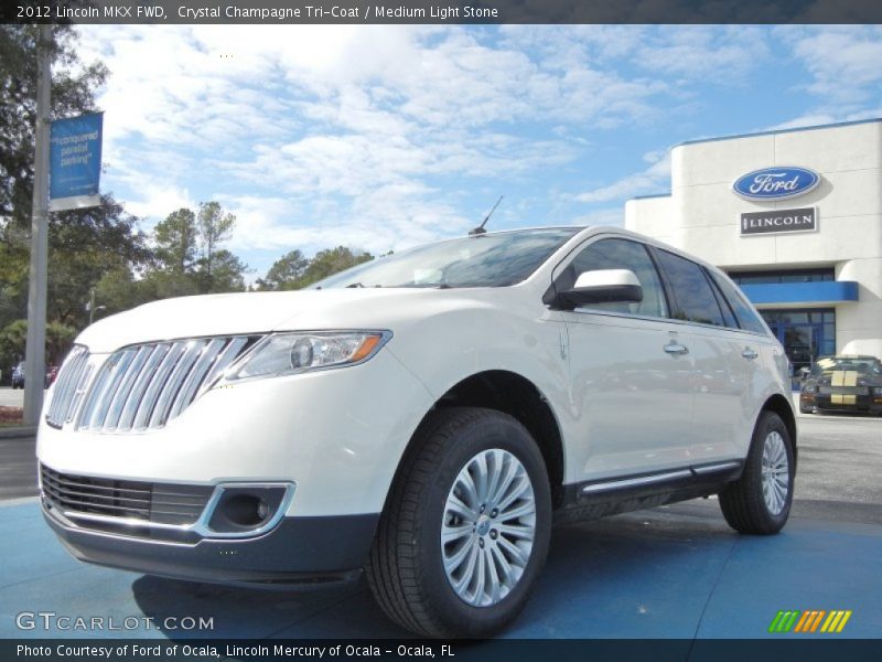 Crystal Champagne Tri-Coat / Medium Light Stone 2012 Lincoln MKX FWD