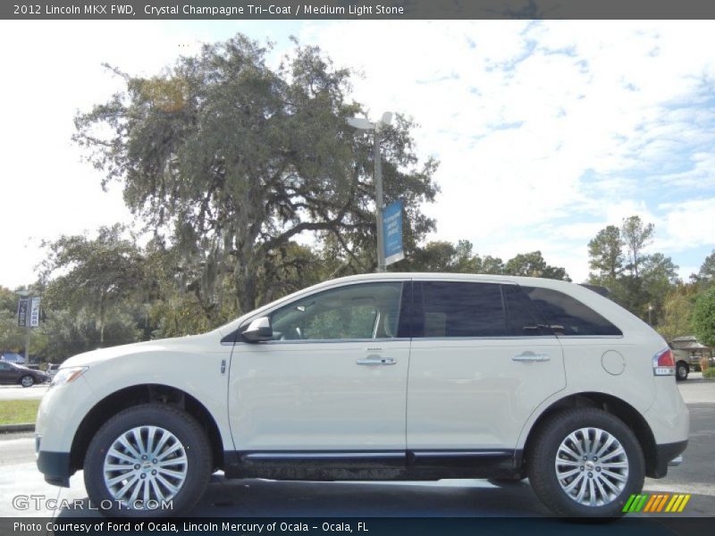Crystal Champagne Tri-Coat / Medium Light Stone 2012 Lincoln MKX FWD