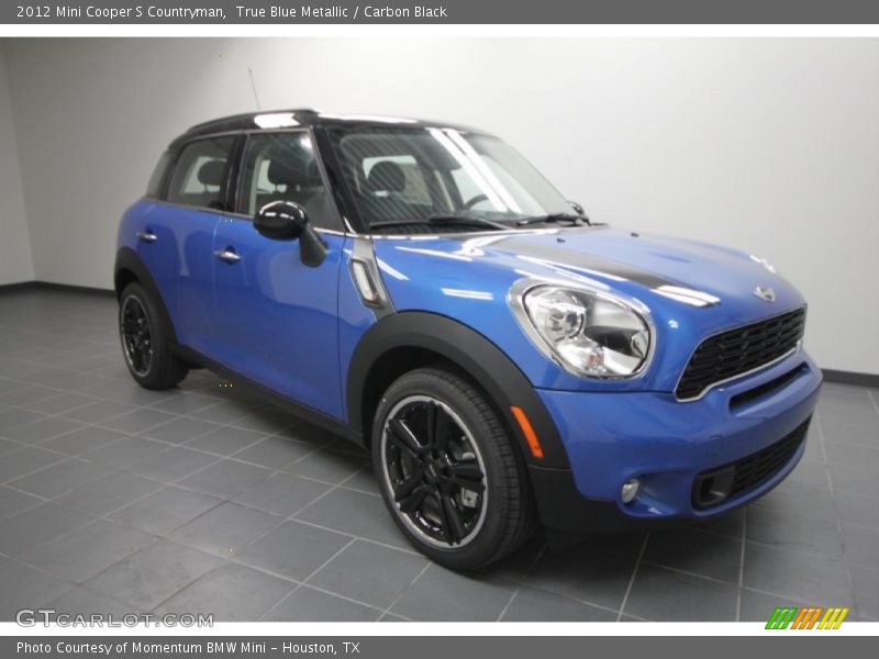 True Blue Metallic / Carbon Black 2012 Mini Cooper S Countryman