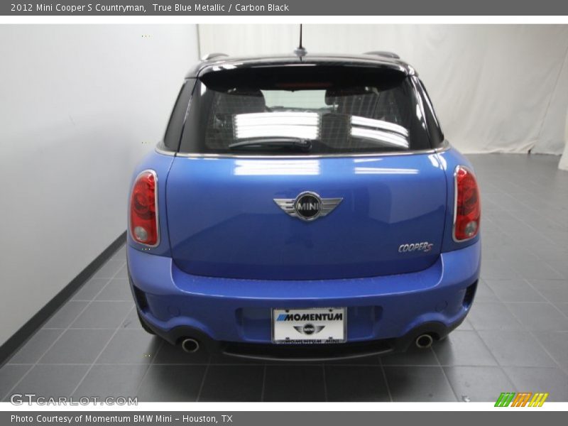 True Blue Metallic / Carbon Black 2012 Mini Cooper S Countryman