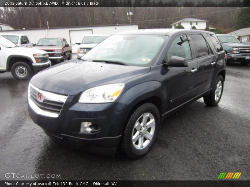 Midnight Blue / Black 2009 Saturn Outlook XE AWD