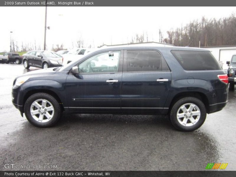 Midnight Blue / Black 2009 Saturn Outlook XE AWD