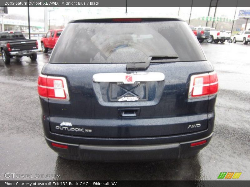 Midnight Blue / Black 2009 Saturn Outlook XE AWD