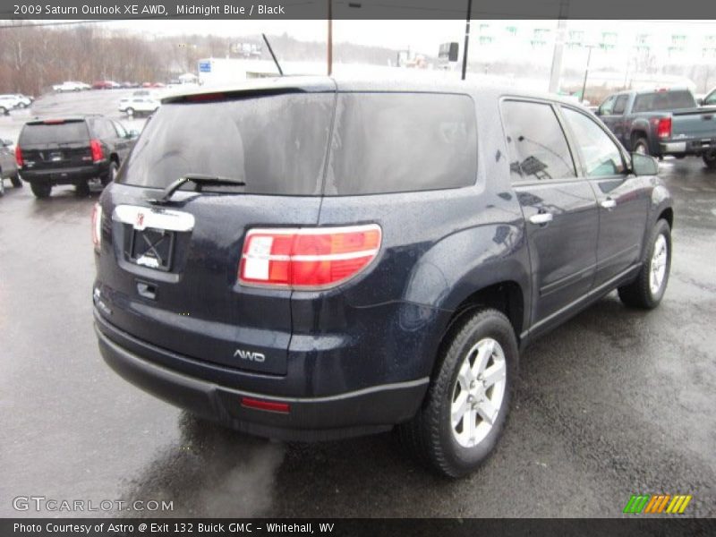 Midnight Blue / Black 2009 Saturn Outlook XE AWD