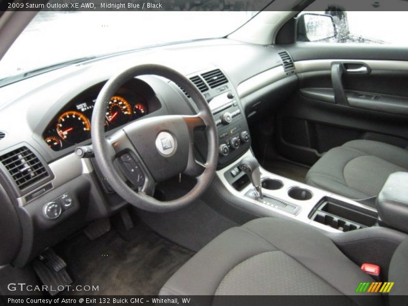Midnight Blue / Black 2009 Saturn Outlook XE AWD
