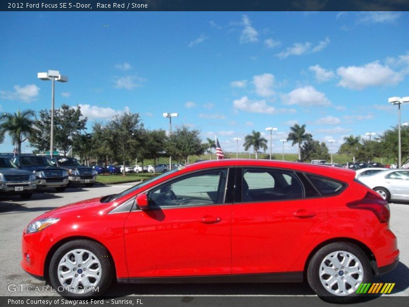 Race Red / Stone 2012 Ford Focus SE 5-Door