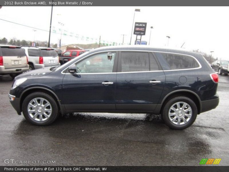 Ming Blue Metallic / Ebony 2012 Buick Enclave AWD