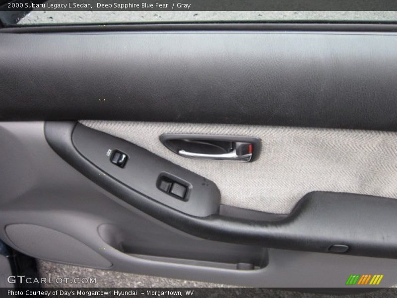 Deep Sapphire Blue Pearl / Gray 2000 Subaru Legacy L Sedan