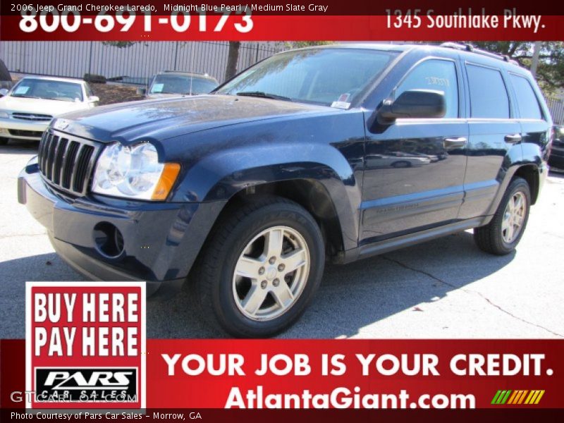 Midnight Blue Pearl / Medium Slate Gray 2006 Jeep Grand Cherokee Laredo
