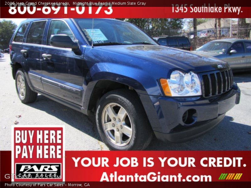 Midnight Blue Pearl / Medium Slate Gray 2006 Jeep Grand Cherokee Laredo