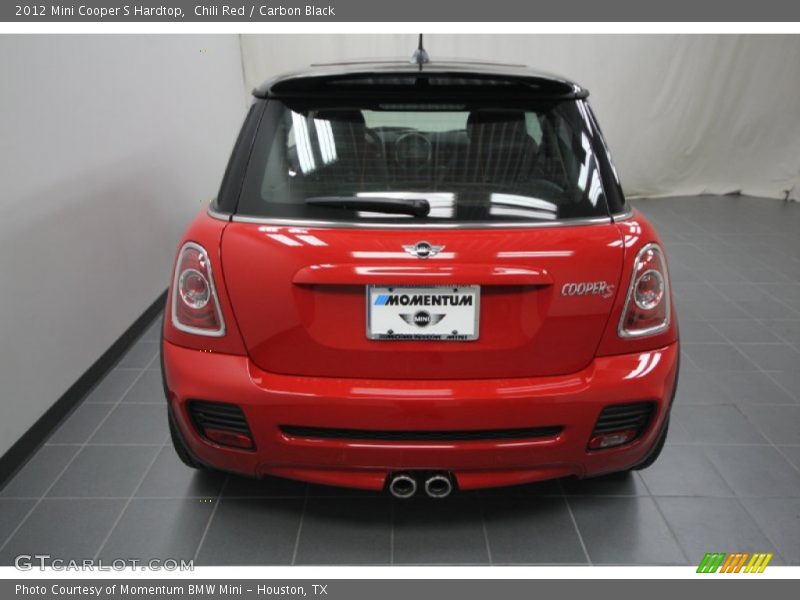 Chili Red / Carbon Black 2012 Mini Cooper S Hardtop