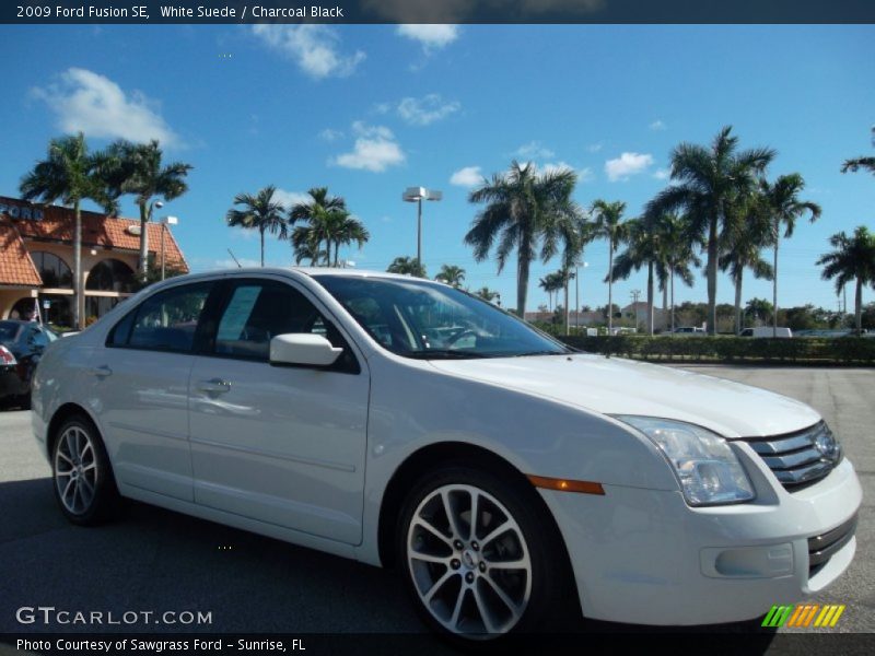 White Suede / Charcoal Black 2009 Ford Fusion SE