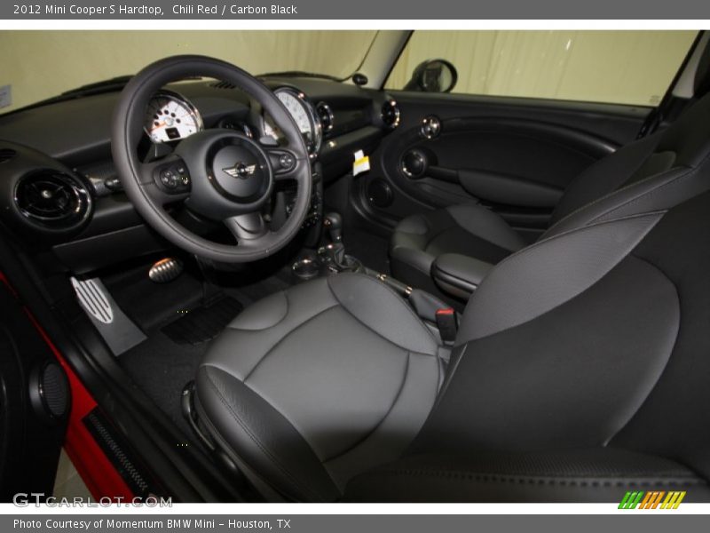  2012 Cooper S Hardtop Carbon Black Interior