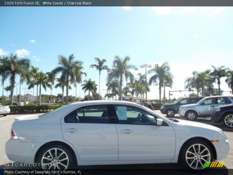 White Suede / Charcoal Black 2009 Ford Fusion SE