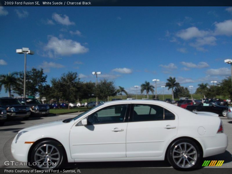 White Suede / Charcoal Black 2009 Ford Fusion SE