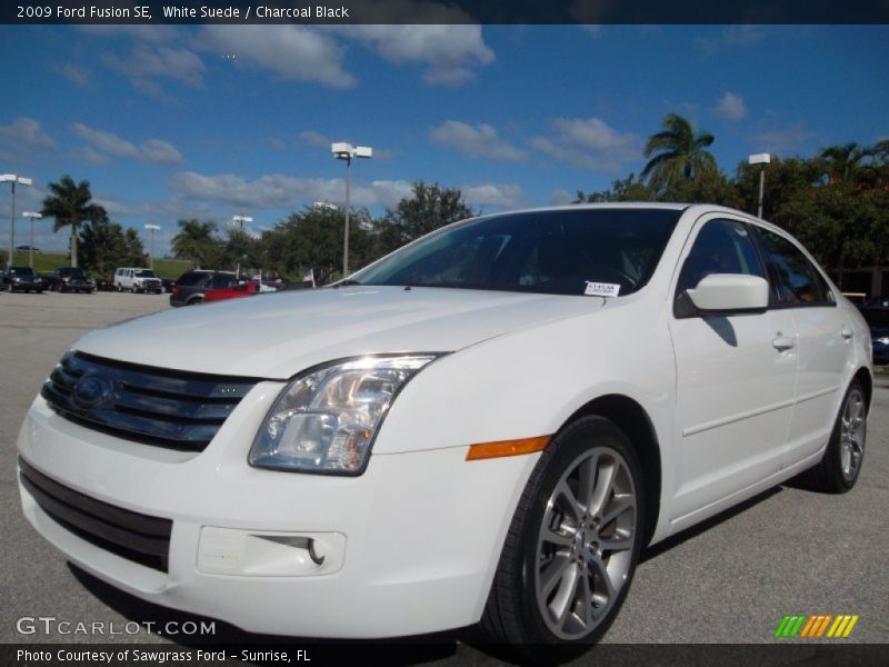 White Suede / Charcoal Black 2009 Ford Fusion SE